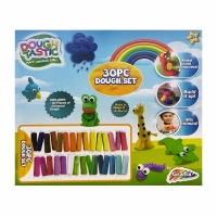 Set 30 plastilina modelatoare, multicolor, Dough Tastic, Grafix 65-6944/17